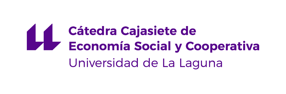 Logo Cátedra Cajasiete de Economía Social y Cooperativa Universidad de La Laguna