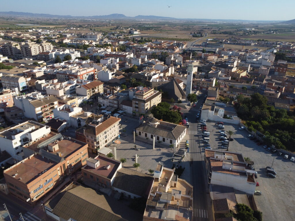 Foto aérea del municipio de Torre Pacheco, 2020. Fuente: Ayuntamiento de Torre Pacheco.